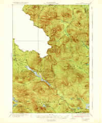 Chain Lakes 1935 topographic map thumbnail