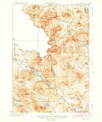 Chain Lakes 1935 topographic map thumbnail