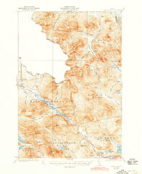 Chain Lakes 1935 topographic map thumbnail