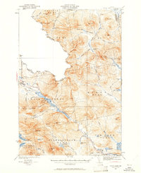 Chain Lakes 1932 topographic map thumbnail