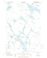 Chesuncook 1954 topographic map thumbnail