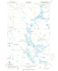 Churchill Lake 1954 topographic map thumbnail