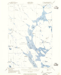 Churchill Lake 1954 topographic map thumbnail