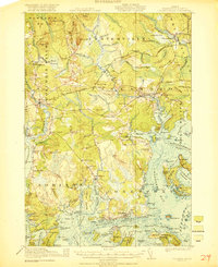 Columbia Falls 1921 topographic map thumbnail