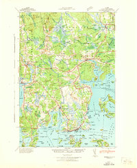 Columbia Falls 1942 topographic map thumbnail