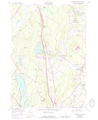 Cumberland Center 1957 topographic map thumbnail