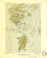 Deer Isle 1944 topographic map thumbnail