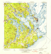 Eastport 1943 topographic map thumbnail