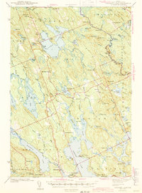Gardner Lake 1943 topographic map thumbnail