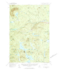 Grand Lake Seboeis 1954 topographic map thumbnail
