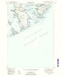 Great Wass Island 1950 topographic map thumbnail