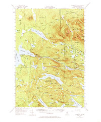 Harrington Lake 1954 topographic map thumbnail