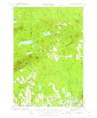 Island Falls 1940 topographic map thumbnail