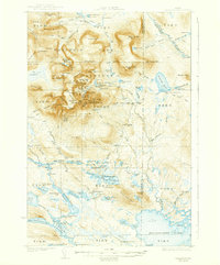 Katahdin 1930 topographic map thumbnail