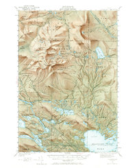 Katahdin 1949 topographic map thumbnail