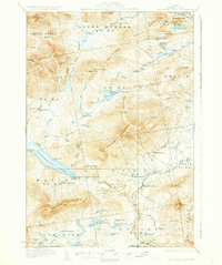 Kennebago Lake 1935 topographic map thumbnail