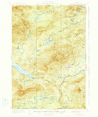 Kennebago Lake 1936 topographic map thumbnail