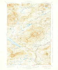 Kennebago Lake 1936 topographic map thumbnail