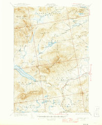 Kennebago Lake 1936 topographic map thumbnail
