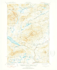 Kennebago Lake 1932 topographic map thumbnail