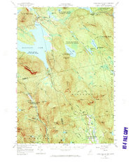 Little Bigelow Mtn 1956 topographic map thumbnail