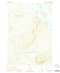 Lobster Mountain 1989 topographic map thumbnail