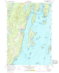 Louds Island 1955 topographic map thumbnail