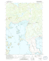 Machias Bay 1993 topographic map thumbnail