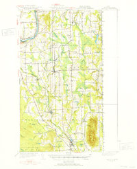 Mars Hill 1951 topographic map thumbnail
