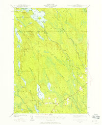 Mattawamkeag Lake 1941 topographic map thumbnail