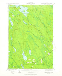 Mattawamkeag Lake 1941 topographic map thumbnail