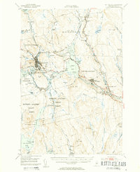 Millinocket 1951 topographic map preview