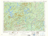 Millinocket 1958 topographic map preview