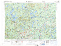 Millinocket 1960 topographic map preview