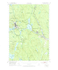 Millinocket 1951 topographic map preview