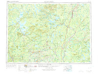 Millinocket 1954 topographic map preview