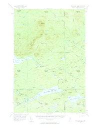 Millinocket Lake 1954 topographic map thumbnail