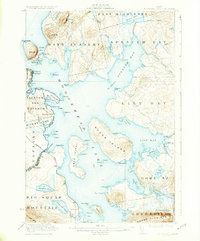 Moosehead Lake 1930 topographic map thumbnail
