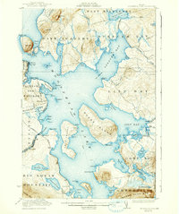 Moosehead Lake 1922 topographic map thumbnail