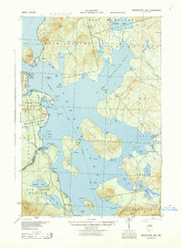 Moosehead Lake 1944 topographic map thumbnail
