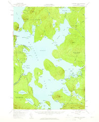 Moosehead Lake 1957 topographic map thumbnail