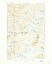 Mooseleuk Lake 1935 topographic map thumbnail