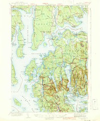 Mount Desert 1942 topographic map thumbnail