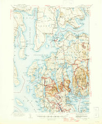 Mount Desert 1942 topographic map thumbnail