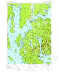 Mount Desert 1956 topographic map thumbnail