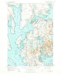Mount Desert 1956 topographic map thumbnail