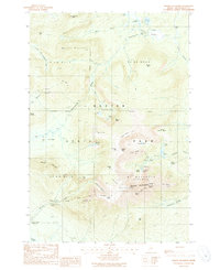 Mount Katahdin 1988 topographic map thumbnail