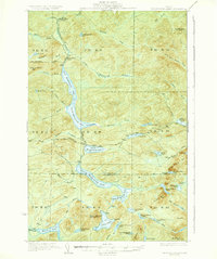 Musquacook Lakes topographic map thumbnail