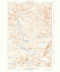 Musquacook Lakes 1935 topographic map thumbnail