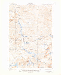 Musquacook Lakes 1935 topographic map thumbnail
